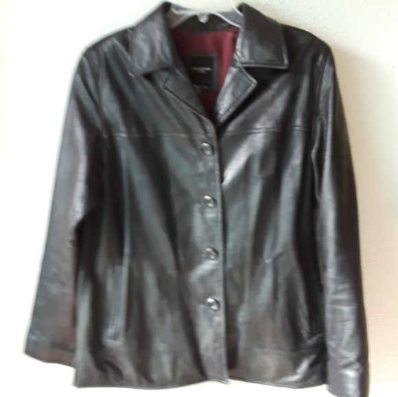 Black Leather Jacket 😎 - Picture 2 of 7